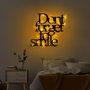 Wallity Dont Forget To Smile 183 Escultura de Pared Negra